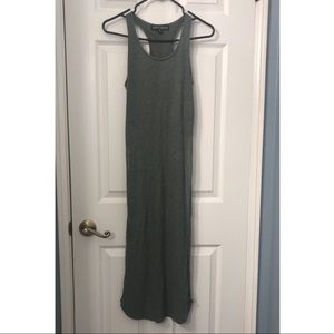 Olive Almost Famous sleeveless long cut out dress